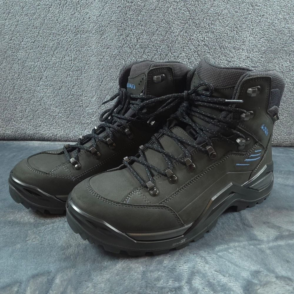 Lowa Renegade Evo GTX Mid Black Blue Hiking Boots Gore-Tex Vibram Mens 11
